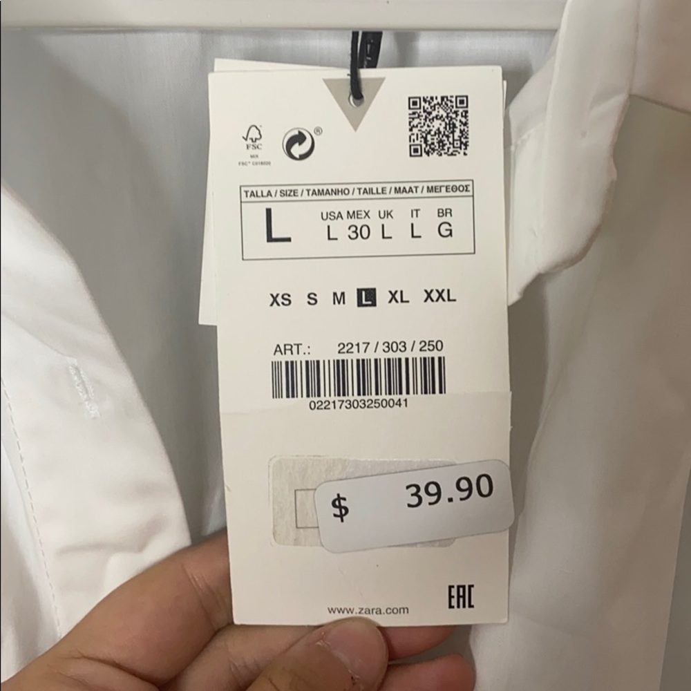 COPY - White button down - Picture 2 of 3